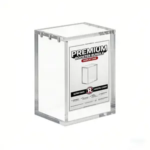 Pokemon151 Booster Bundle Protection Case, Us Edition Card Set Acrylic Display Box, Collectible Trading Cards Storage Holder