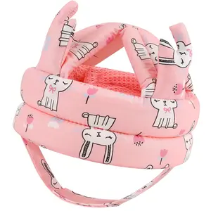 Baby Head Protector for Crawling Walking, Cute Baby Helmet Adjustable Infant Safety Cap, Breathable Protective Cap Kids Headguard Soft Cushion, Anti-Collision Toddler Helmets for 6m-24m Girls
