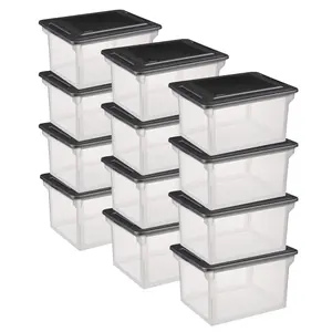 Sterilite 18689004 Versatile Clear Organizing Storage File Box w/ Lid (12 Pack) Sterilite 18689004 Versatile Clear Organizing Storage File Box w/ Lid (12 Pack)