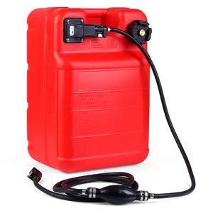 1 Plastic Hdpe 24L Marine Fuel Tank 6 Gallon Portable Tank,Easy-to-Carry Replacement Fueling Tank With Handle (Top Configuration + Meter And Line In One)