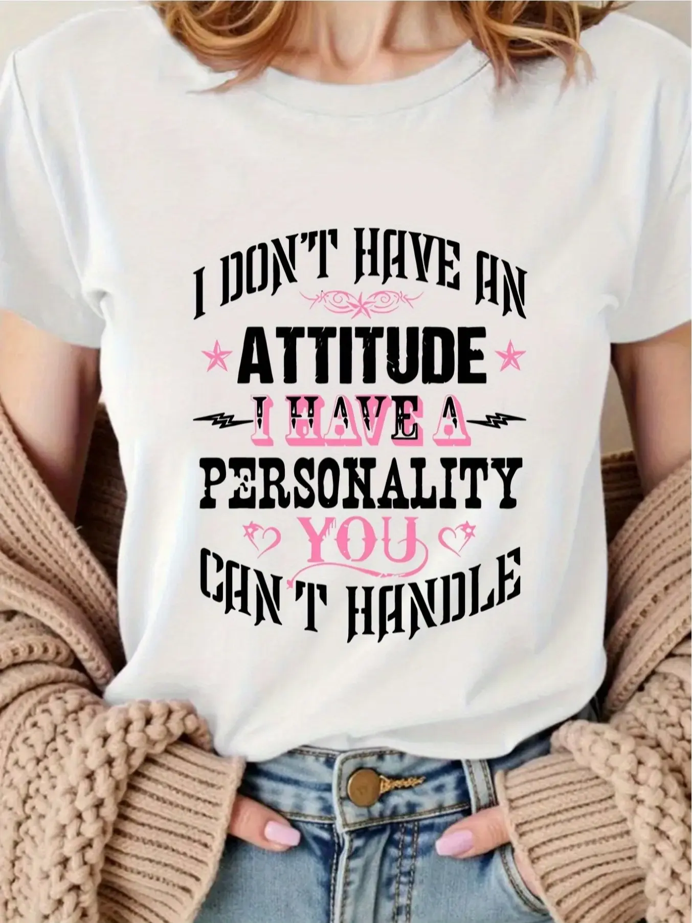 Women's bold personality T-shirt-"I have more charm than you can afford" Smart short sleeve top-soft everyday casual style-machine-washable attitude pattern shirt Fashion text design comfortable fit confident women's weekend wear Halloween costume local c