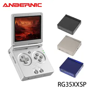 ANBERNIC 3.5 Inch IPS Screen Handheld Game Console, Handheld Gaming Console, Flip Handheld Game Console, Bluetooth-compatible 4.2 Retro Consoles, Idea Gifts for Friend