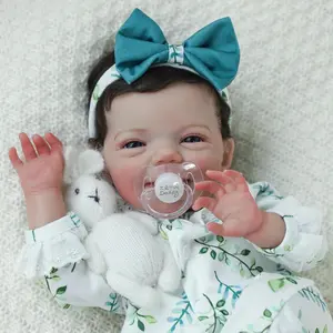 [WOOROY] Reborn Baby Doll - Excellent Gift for Birthday Christmas Gift and New Year, 18 In Lifelike Realistic Baby Doll Soft Vinyl Limbs & Head with a Soft Cloth Body Doll for Kids Age 3+