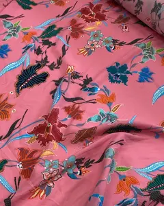 Pink Viscose Florals