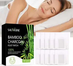 (20pcs)Natural Bamboo Charcoal Foot Patch,Strong Adhesive Patch,Comtable Herbal Detox Pads Stress Relief&Feet Care,Help Improve Sleep