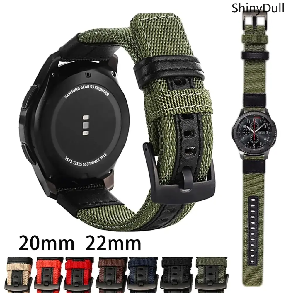 Lightweight Nylon Quick Release Removable Smart Watch Band - 2/20/22mm Unisex Military Style Versatile Sport Strap with Steel Buckle, All Seasons Sports & Outdoor Watch Bracelet, Removable Straps, Smart Watch Strap