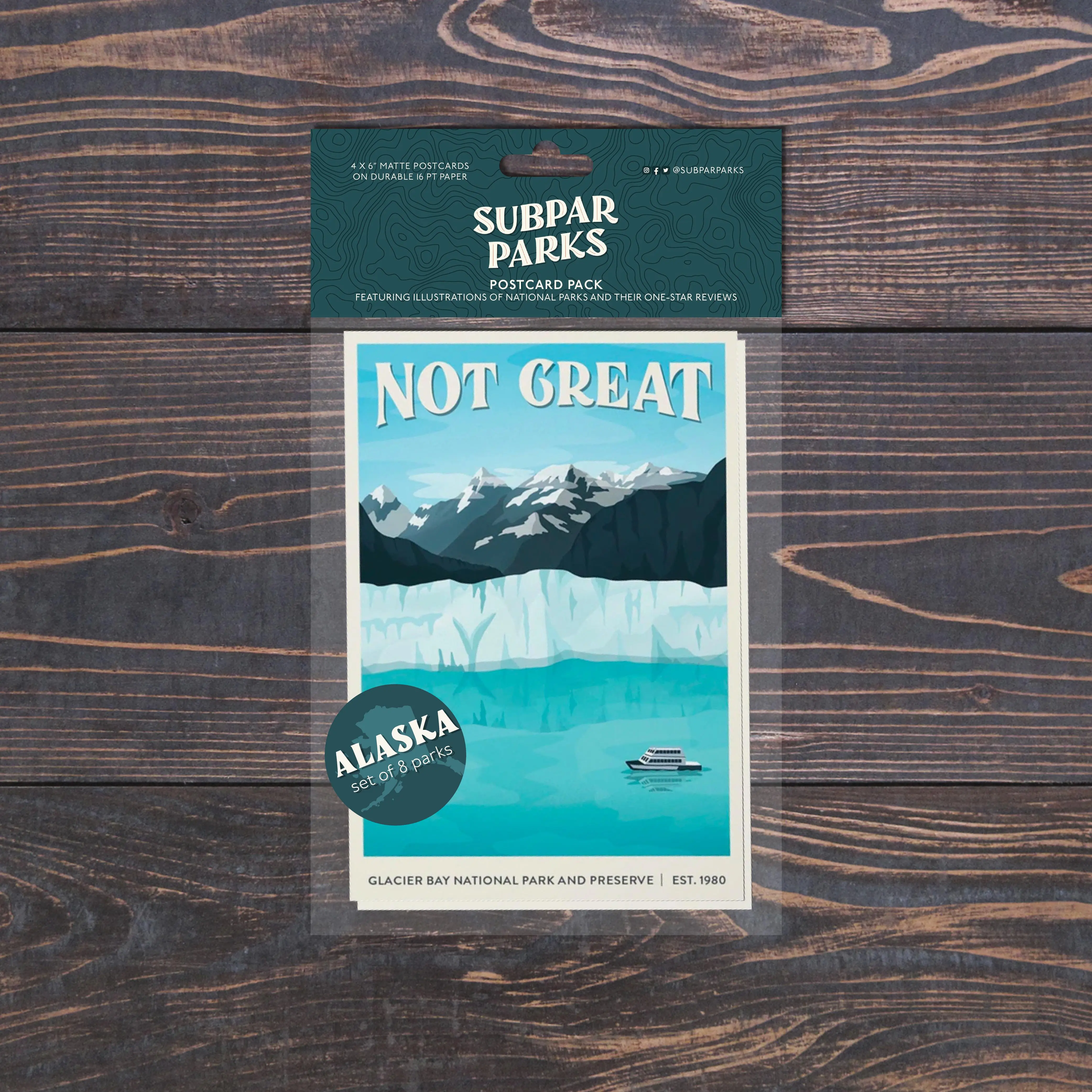 Subpar Parks US National Parks Postcard Packs