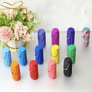 Little Ouchies Fidget, Pocket Mini Fidget Toy, Spiky Grippie Stim Keychain, Venting Key Pendant for AnxietyRelief Positive, Novelty Gifts for Friends Unique Design Tactile Experience Roller Shape Portable Fun Emotional Support