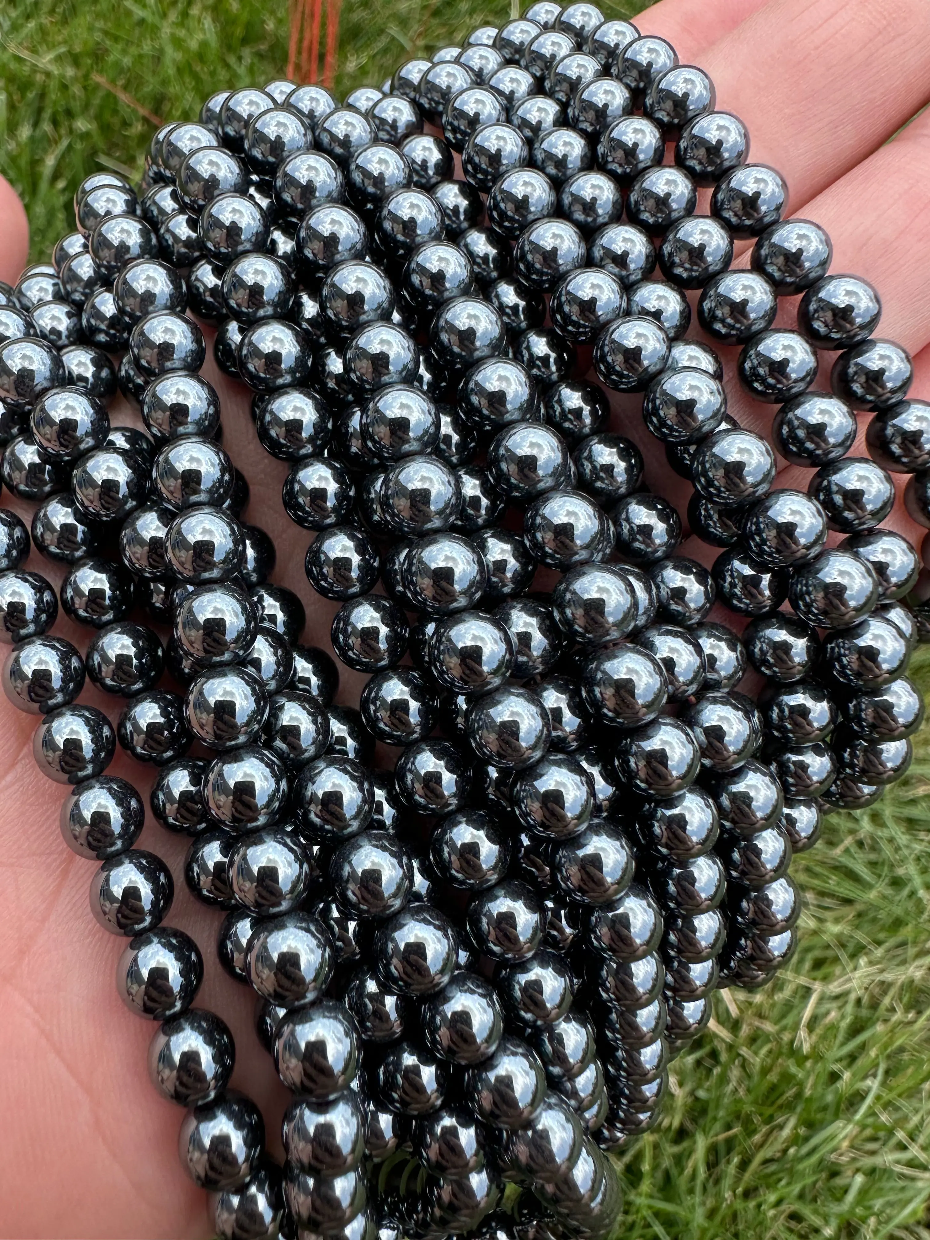 Hematite Bead Strand for Sale - Grade A Quality Hematite Bead Strand for Sale - Grade A Quality