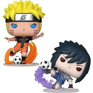 Funko Pop! Naruto Soccer (Sasuke Uchiha, Naruto Uzumaki) Vinyl Figures