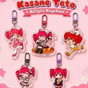 Kasane Teto Acrylic Keychain, UTAU Fan Collection