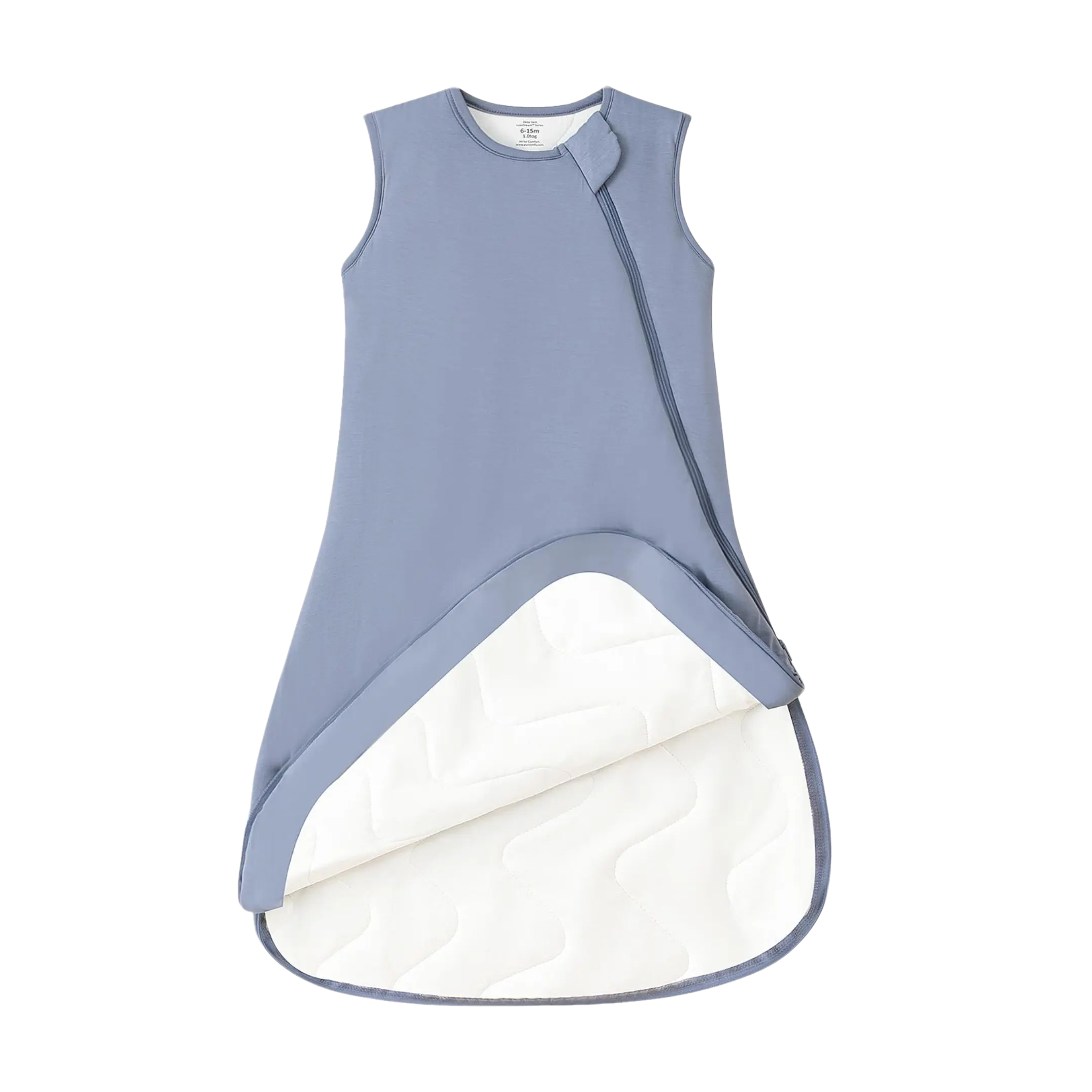PurComfy Supersoft Bamboo Baby Sleep Sack 0.5/1.0/2.5 TOG, Premium Bamboo Viscose 2-Way Zipper Sleeping Bag,Cooling Sleepwear for 0-15 Months, Cozy NewBorn Wearable Blanket