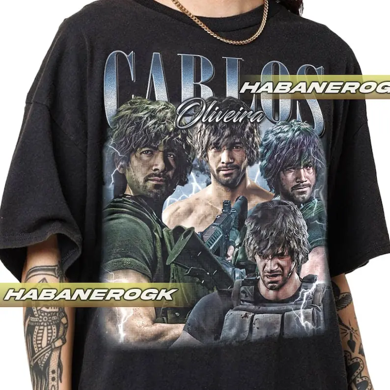 Limited Carlos Oliviera Vintage T-Shirt, Gift For Women and Man Unisex T-Shirt