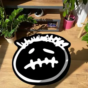 Cartoon Character Carpet, Creative Design Fashion Home Decor Soft Rug, Durable No Fuzz Easy Clean Fabric, Suitable for Living Room Bedroom