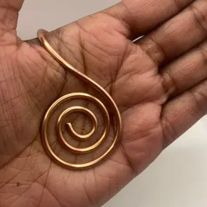 Reiki Palm Ring - Gold Spiral Design Accessory for Personal Use