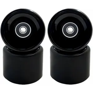 60mm 88A Skateboard Wheels with Bearings Set of 4 Fits Standard Skateboards for Street Park Tricks Cruising