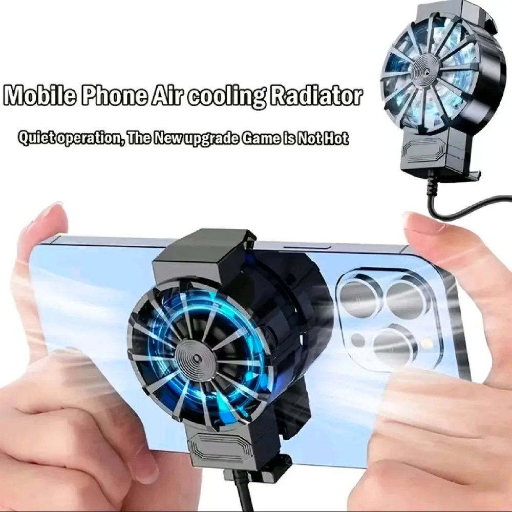 Portable Phone Cooler, External Cooling Accessory Suitable for iPhone and Android Smartphones - 1pc, Phone Fan Cooler, Device Temperature Control, Compact Design, USB-Powered High-Performance Cooling Device, A Must-Have for Gaming, Live Streaming