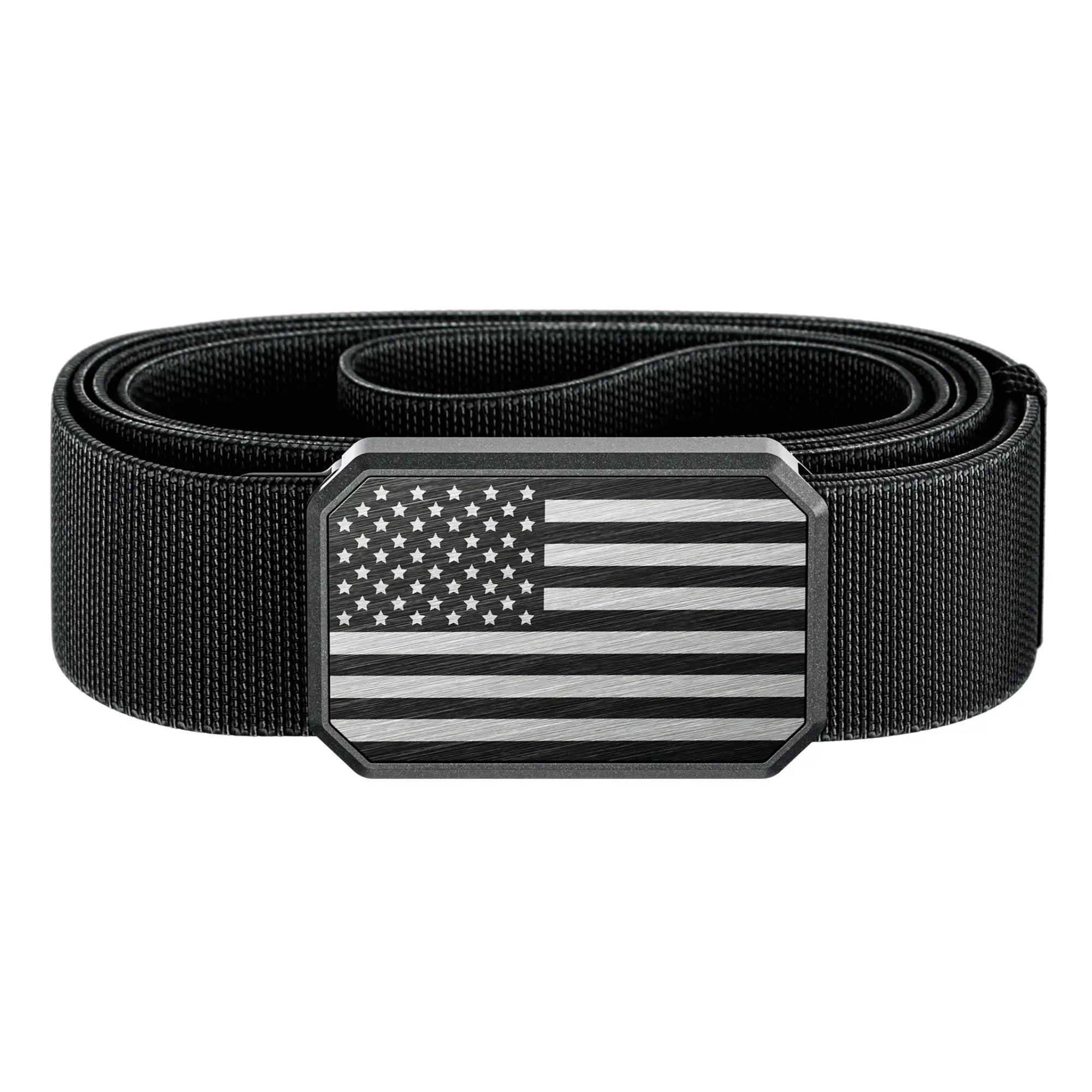 Groove Life Groove Belt, Men's Magnetic Stretch Belt, Adjustable Fit & Durable for Work, Everyday Carry & Casual Wear, Hero Flag / Black