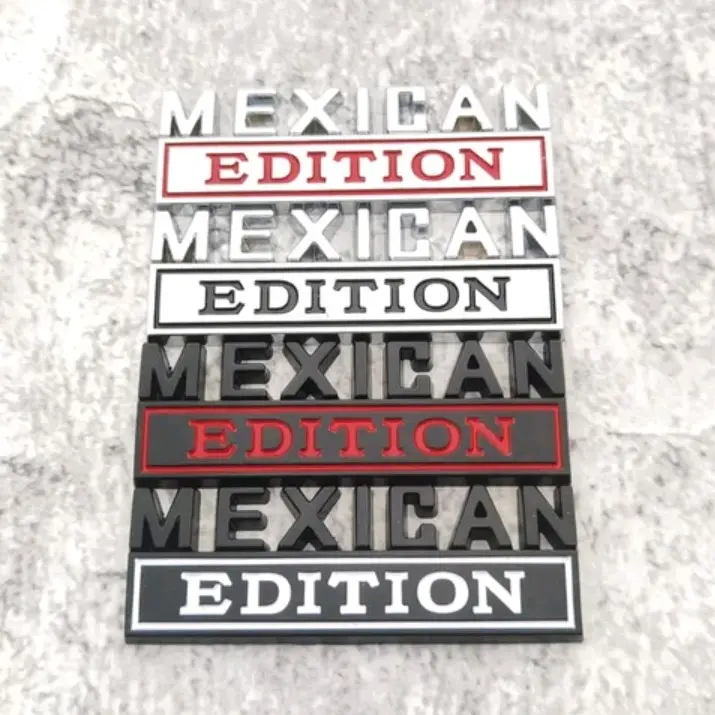 Mexican Edition Metal Truck Emblem 30mm x 80mm Universal Car Sticker for Customizing Your Vehicle Show Pride in Mexico's Culture & Support