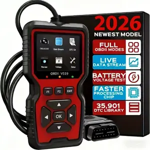 Professional OBD2 Scanner Diagnostic Tool V519 - Engine Code Reader, Full OBD2 Features, Reset, Modes 6&8, Suited for Car Owners & Mechanics 1996+ OBDII/EOBD Vehicles Automotive
