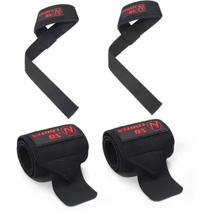 Wrist Wraps for Weightlifting & Lifting Straps Set for Strength , Deadlifting, Powerlifting Gym Straps, Durable Wrist Support for Men & Women