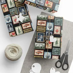 Twilight Wrapping Paper Gift Wrap Hoa Hoa Hoa Edward Cullen Christmas Twilight Merch Twilight Gift Twilight New Moon Titsoak Bella Swan