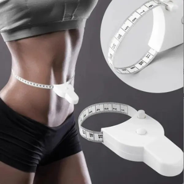 Buy 1 Get 1 Soft Tape Measure, Automatic Retractable Body Measuring Tape for Fitness, 150cm 2-Sided Unisex Ruler with Push Button & Lock Pin, Waist/Arm/Hip, Retractable Roll, High-Precision