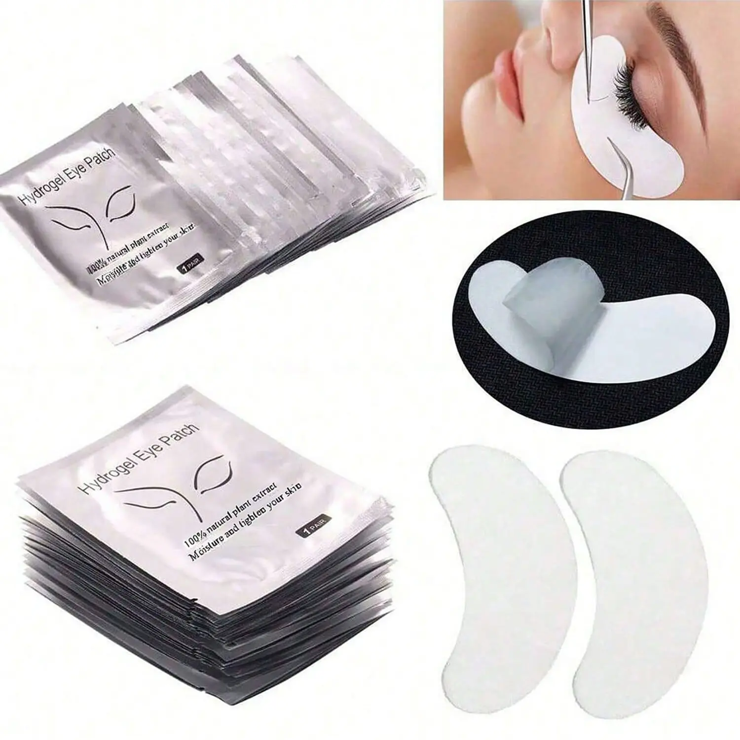 100pcs Eyelash Extension Pads For Lash Lift, Lash Tech Supplies, Eyelash Extension Supplies, Premium Eye Mask Beauty Tool Kit