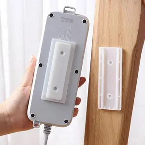 Electric Cable Power Strip/Plug-in Panel Fixer, Wall Mounted Router Holder, Self Adhesive Router Holder, Router Holder for Home Office