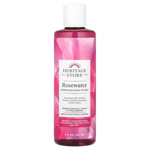 Heritage Store Rosewater Refreshing Facial Splash, 8 fl oz (237 ml)