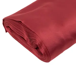 Burgundy Lamour Satin Fabric Bolt, Heavy Matte Satin Fabric By The Yard - 54"x10 Yards