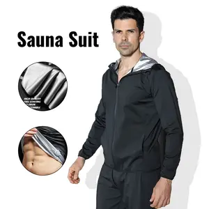 Sauna Max Men Sauna Jacket Sweat Exercise Heavy Duty GYM Fitness Workout Cycling Boxing Running