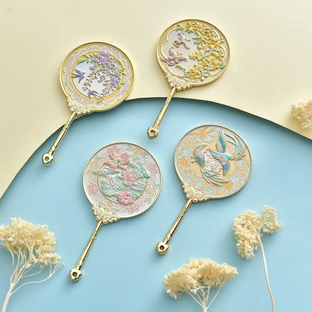 Flower Mirror: Floral Handle Mirror, Boxed Set, Wedding Gift, Holiday Gift, Halloween and Christmas Unique Gift, Anniversary Gift, Jewelry Mirror, Souvenir