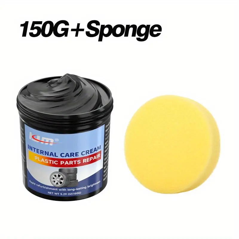 【DealsForYouDays】JOKJOK Faded Black Trim Restorer Kit with Applicator - Bright Shine Coating, Waterless Spray Protectant Cleaner for Car Interiors, Bumpers, Tires, Leather, Plastic, Rubber, Men's Gift, All-Surface Waterless Protectant