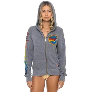 AVIATOR NATION HOODIE - HEATHER GREY