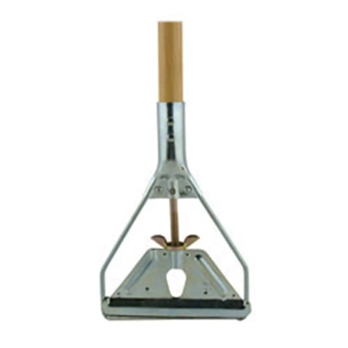 212 MAIN Durable Quick-Release Wooden Mop Handle with Quick-Release Top Bar, 60 in. Adjustable Janitor Tool for Triangular Mop Heads, Commercial-Residential Home Care Supplies