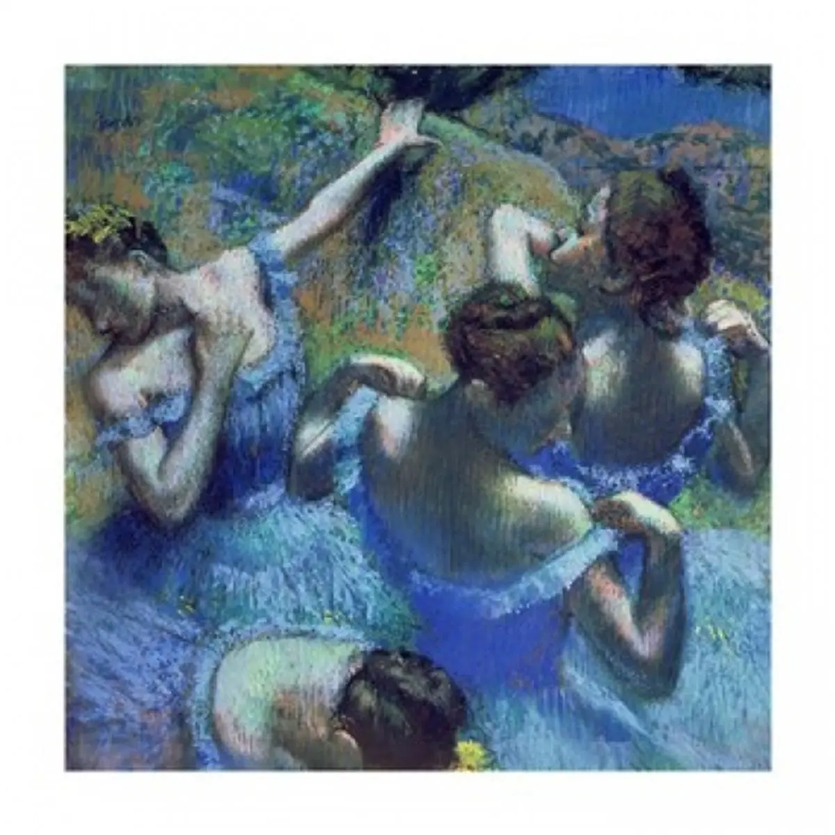 Blue Dancers C.1899 Poster Print by Edgar Degas - 12 x 12 in.