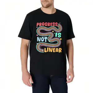 100% Cotton Progress Is Not Linear Sped Ed Special Education Teacher T-Shirt