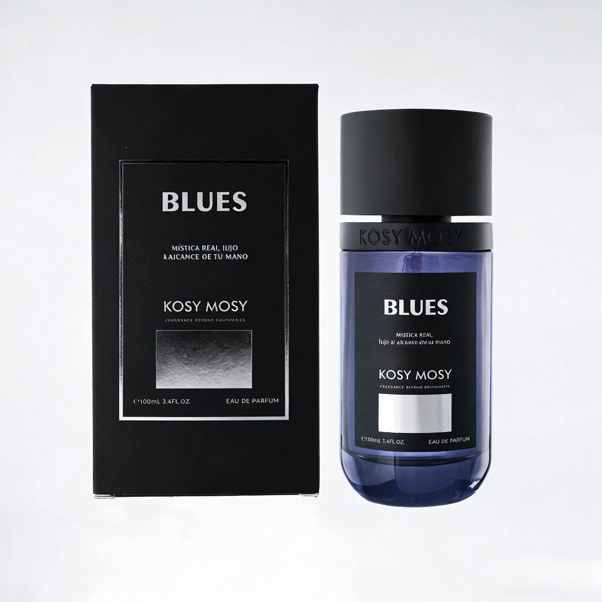 Men's High Quality Fragrance Perfumes - KOSY MOSY BLUES No-Nonsense Alcohol-Based Sticky Fragrance with Distinct Scent, Soft Clean Notes: Grapefruit, Incense, Cedar, Lavender, Patchouli, Vanilla, Bergamot, Fragrances Perfumes