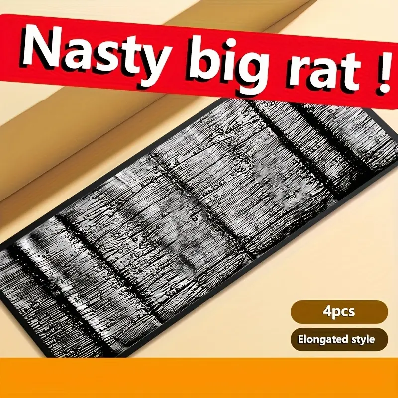 4-Pack/ 8-Pack 24-Inch Super Strong Adhesive - Expanded And Widened Long-Lasting Adhesive Suitable for All Types of Pests. Indoor/Outdoor/ Kitchen/ Warehouse - Peel And Stick Directly, No Cleaning Required