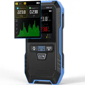 FNIRSI ERD-10 4-in-1 Electromagnetic Field Detector with Curve Mode Electromagnetic Field Radiation Meter  Rechargeable Electromagnetic Field Reader Suitable for Home and Office Hardware