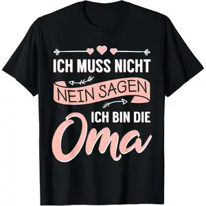 Grandma Grandmother Mother's Day Birthday Saying Funny Gift T-Shirt black short sleeve