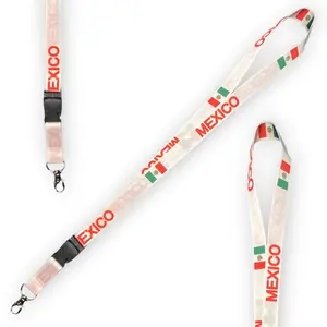 Mexico Flag - Lanyard, Keychain, Keyholder, ID Holder
