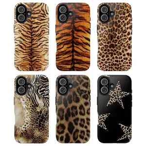 Wild Animal Print Phone – Tiger, Leopard & Zebra Patterns Design - Anti-Drop, Waterproof, Shockproof,Tough – Glossy Finish, Scratch-Resistant Full Protection Case Rubber Cloth Shell Smartphone..Iphone 17 16 15 14 13 12 11 cases