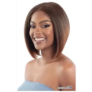 Beginner friendly Glueless Bob Wig/ No Glue/ 5 min Install/ Natural Look / Zero maintenance/ Human Hair blend/ Gaia