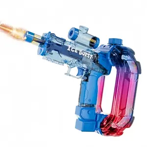 ICE BURST Light-Up Water Gun with Energy Ring, Electric Glow Water Blaster for Summer Pool & Beach Parties