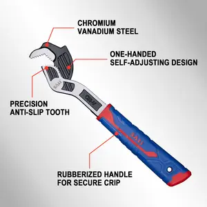 SALI Self-Locking Ratchet Wrench, 6-12 in Industrial-Grade Adjustable Hand Tool for Pipe Repair, Auto Fix, Multitools & Hardware Tools,summervibes outdoorfun