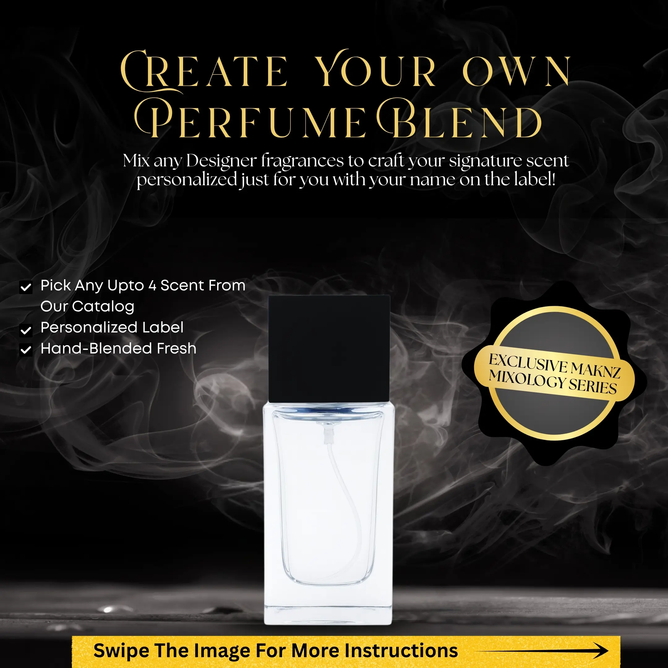 Custom Perfume Mix | Personalized Fragrance | Create Your Own Perfume | Mix Designer Inspired Scents | Custom Name Label | MAKNZ