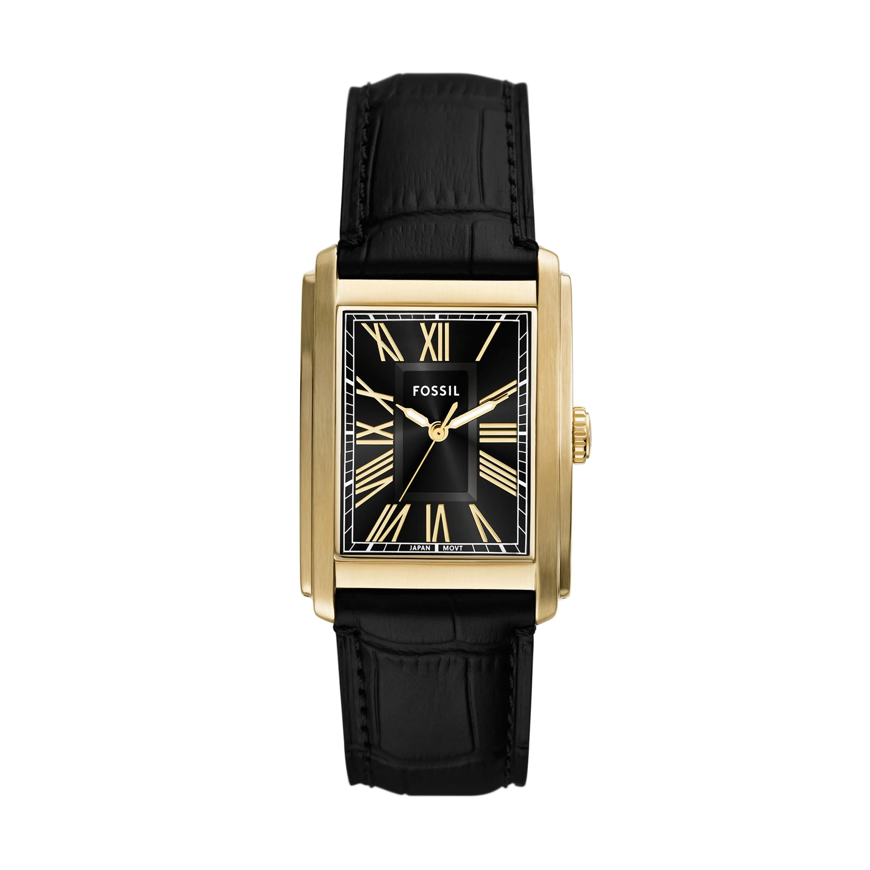 Fossil Men's Carraway 30mm Three-Hand, Gold-Tone Stainless Steel Watch