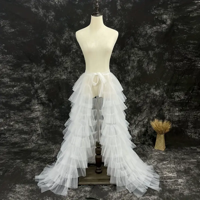 1pc Elegant Wedding Petticoat with Flaring Layers - Deluxe Bride & Bridesmaid skirt, Lightweight Tulle Mesh Formal gown accessory for Wedding Party, Prom, Special Events - Women's Formal Attire, Wedding Dresses for Bride, Prom Dress Skirt,